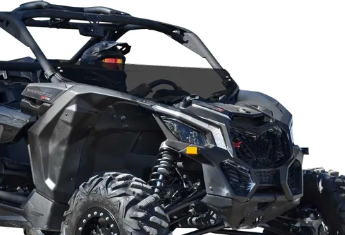 Vista 5 de SuperATV Medio parabrisas resistente a los arañazos compatible con Can Am Maverick X3 900 X3 Turbo/X DS/X RC/X MR/X RS / MAX (ver ajuste)
