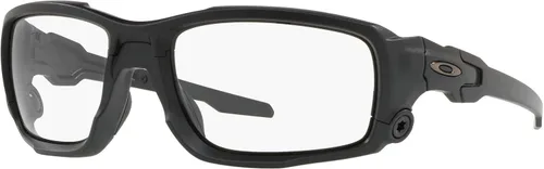 Vista 2 de Oakley OO9329 SI Ballistic Shocktube - Gafas de sol redondas, color negro mate, transparente, 2.402in