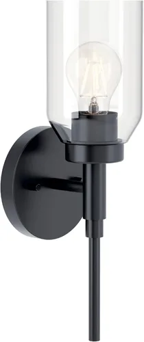 Vista 7 de Kichler Madden - Lámpara de pared para baño, 1 luz, bronce champán