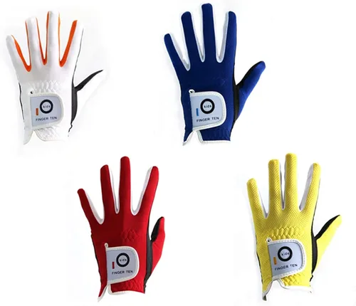 Vista 10 de FINGER TEN Kids Golf Glove 2 Pack Rain Hot Wet Grip