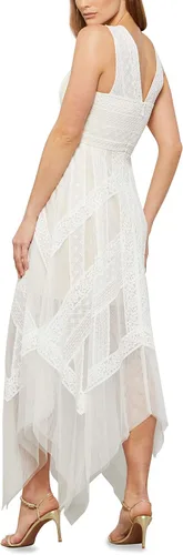 Vista 5 de BCBGMAXAZRIA Vestido de cóctel de encaje fluido para mujer