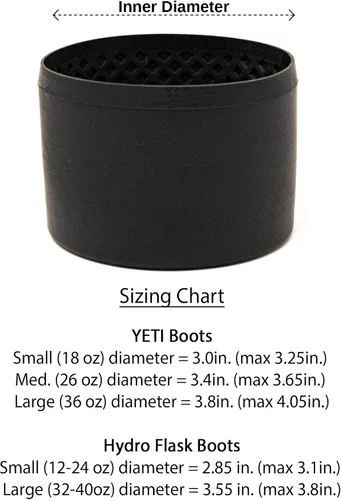 Vista 5 de Protective Silicone Boot Sleeve with DropShield Technology, Compatible with Yeti, Hydro Flask, Stanley, and More