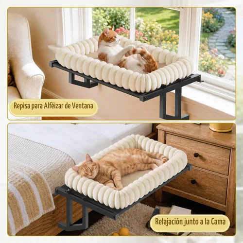Vista 7 de Hamaca para ventana de gato, asiento para gatos