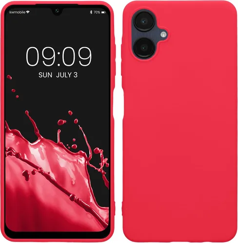 Vista 8 de kwmobile Funda compatible con Samsung Galaxy A12 - Funda protectora de silicona TPU suave y delgada - Azul Báltico