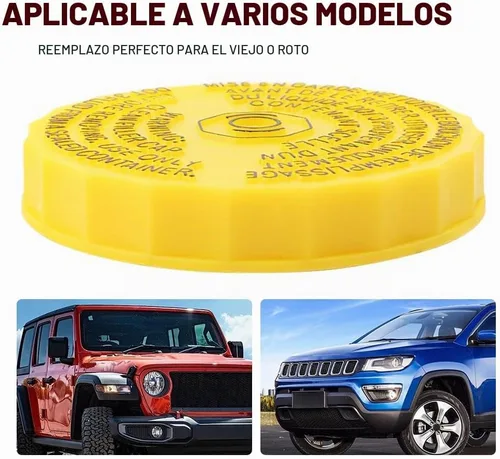 Vista 5 de LIRU Tapa de Depósito de Líquido de Frenos de Cilindro Maestro de Automóvil Tapa de Depósito de Cilindro Maestro para Jeep Wrangler Compass