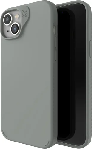Vista 17 de [Usado] ZAGG Manhattan Snap - Funda para iPhone 15 Pro, funda de silicona de alta calidad, material de grafeno duradero, superficie lisa con un Negro