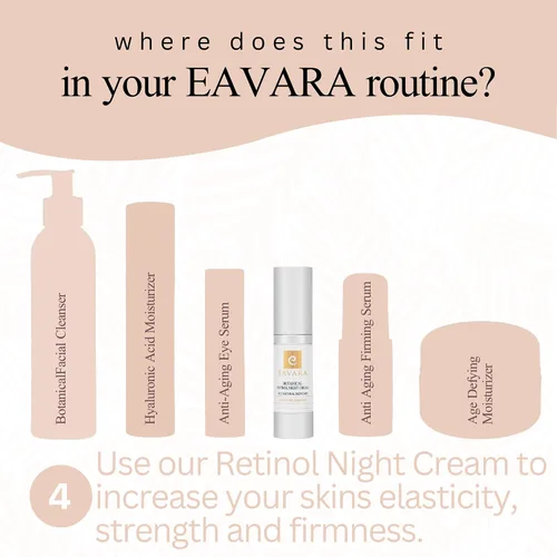 Vista 4 de Hidratante facial ultra orgánico, limpiador facial natural y crema de noche de retinol