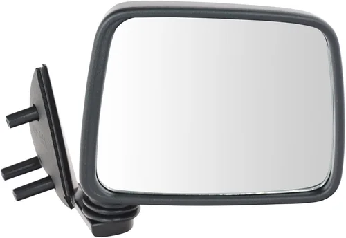 Vista 52 de TRQ Cubierta cromada del espejo manual del lado del pasajero, acabado liso para Volvo VNL 2004-2014