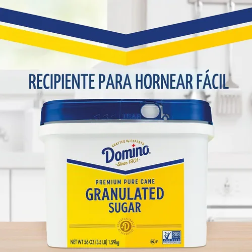 Vista 5 de Domino® Azúcar granulada 3.5 lb Easy Baking Tub, azúcar de caña pura