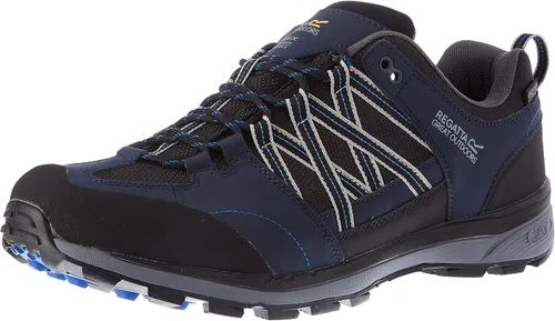 Vista 17 de Regatta Samaris Low II WP - Zapatillas de senderismo AW18 Negro Fiesta Rojo