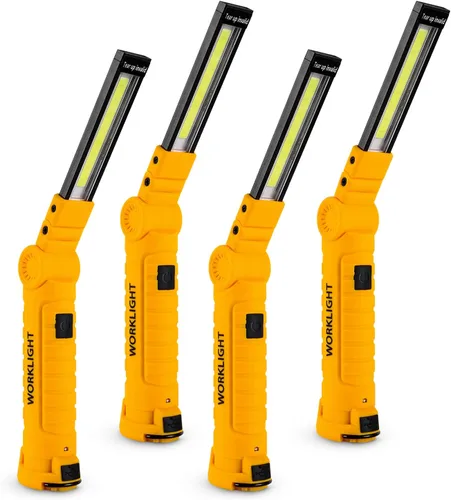 Vista 11 de Lmaytech Regalos de herramientas para hombres, luces LED recargables de trabajo, paquete de 2, base magnética, regalos de Navidad para él, papá