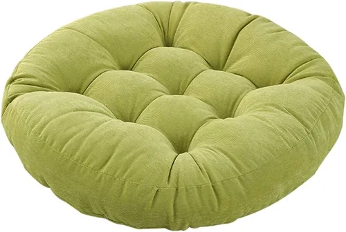 Vista 22 de Tiita Cojín de suelo de 22 pulgadas, cojín redondo para silla de exterior Redondo beige