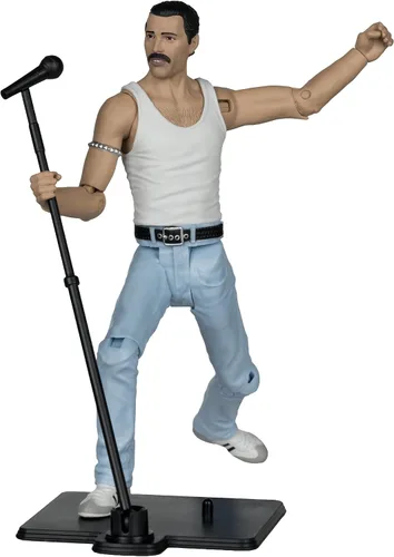 Vista 3 de McFarlane Toys - Figura de acción de Music Maniacs Rock Freddie Mercury de 6 pulgadas