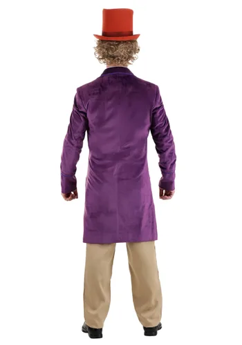 Vista 2 de Chaqueta de Disfraz Auténtica de Willy Wonka para Hombre Multicolor