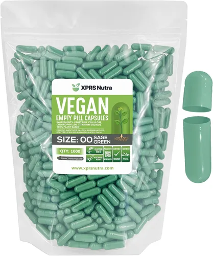 Vista 13 de XPRS Nutra Cápsulas vacías de tamaño 00 – 100 cápsulas veganas vacías – Pastillas vacías vegetarianas – Relleno de cápsulas vegetales DIY