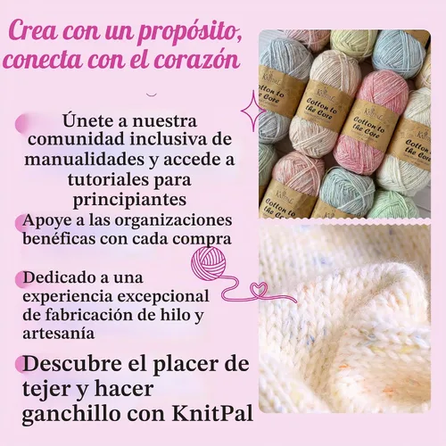 Vista 8 de Cotton to The Core - Hilo de algodón para ganchillo, paquete de 6 (852 yardas/10.58 oz), patrones gratuitos, apto para principiantes, hilo suave