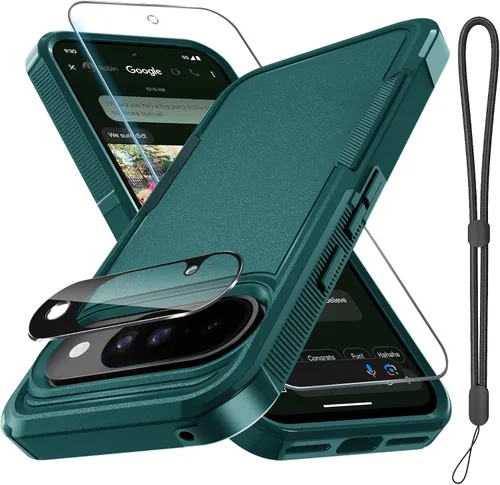 Vista 51 de Funda para Google Pixel 7A, Funda Protectora de Teléfono de Cuerpo Completo Resistente de Trabajo Pesado Robusta a Prueba de Golpes con Correa
