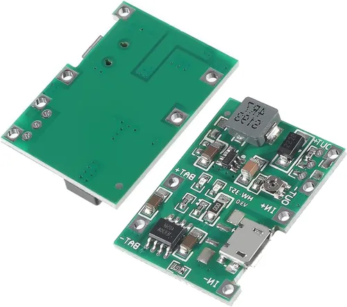 Vista 2 de 5 unids 18650 litio Li-ion cargador módulo+5 unids 18650 soporte de batería para batería de litio 18650 carga rápida Boost Mobile Power Protection