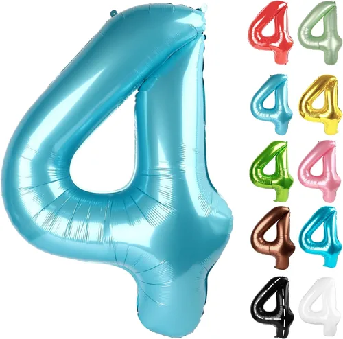 Vista 192 de Globo negro del número 0 de 40 pulgadas – globo número 0, decoraciones