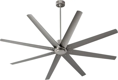 Vista 12 de LUZAIRE DESIGN Oxygen 3-108-6 I Fleet - Ventilador de techo moderno de 8 aspas de 72 pulgadas con control de pared, motor reversible de seis Latón