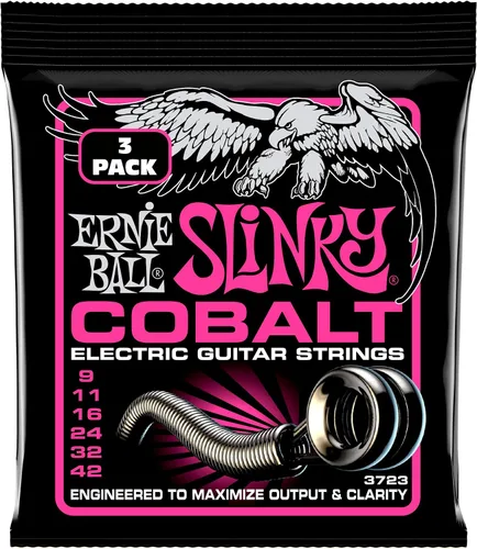 Vista 14 de Cuerdas para guitarra eléctrica Cobalt de Ernie Ball