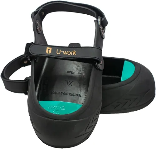 Vista 10 de VIDAYA Cubiertas de seguridad con puntera de acero, cubiertas de zapatos de puntera de acero de aleación de titanio y aluminio, cubiertas de puntera