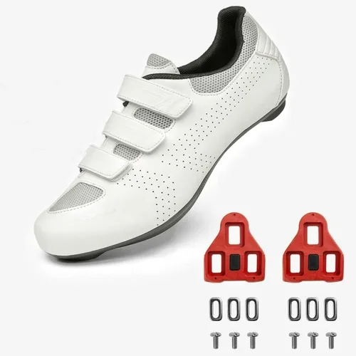 Vista 2 de Zapatos de ciclismo de carretera para hombre, zapatos de equitación de interior, zapatos de ciclismo con tacos Delta, zapatos de bicicleta con pedal