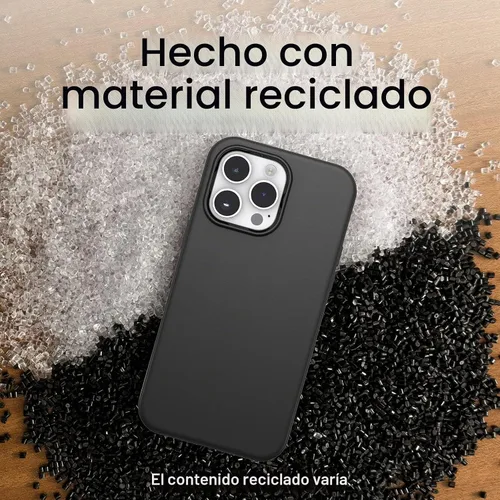 Vista 6 de OtterBox Funda para iPhone 14 Pro Max (SOLAMENTE) Symmetry Series+ - Negro, ultra elegante, se acopla a MagSafe, bordes elevados protegen la cámara