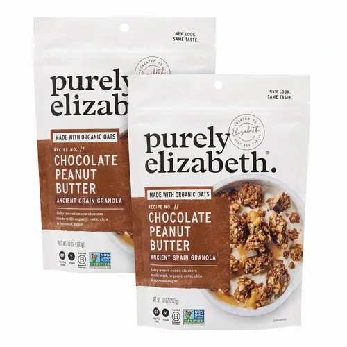 Vista 9 de Purely Elizabeth, granola orgánica de grano antiguo