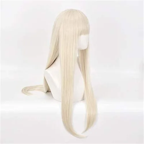 Vista 3 de Koswiggle Pelucas Cosplay Anime Kakegurui Yomoduki Runa Beige Oro