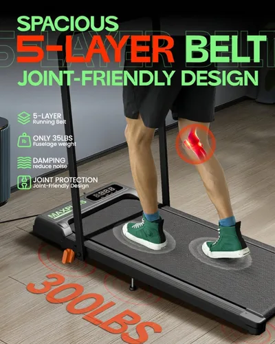 Vista 3 de Portable Walking Pad with Incline, Under Desk Walking Pad Treadmill for Home Small Office, 3.0HP 350lbs Capacity Mini Compact Walking Jogging