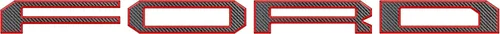 Vista 14 de Superposiciones de letras para portón trasero, compatibles con Ford Raptor 2021-2023