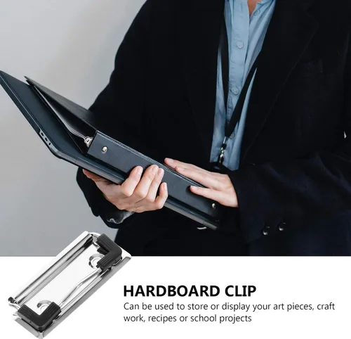 Vista 6 de NUOBESTY 15 clips portátiles de metal para portapapeles con patas de goma, clips de carpeta de archivos con resorte para oficina, escuela