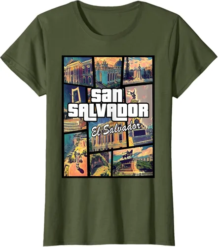 Vista 72 de Camiseta Orgullosa de San Salvador Capital El Salvador