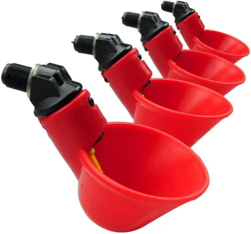 Vista 6 de DoubleWood Paquete de 12 tazas de riego para beber pollo de la máquina de beber de aves de corral completamente automáticas (12)