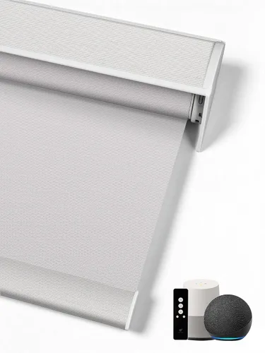 Vista 38 de SmartWings Persianas Enrollables Inteligentes Motorizadas con Filtro de Luz, Persianas Eléctricas con Control Remoto para Ventanas Compatibles