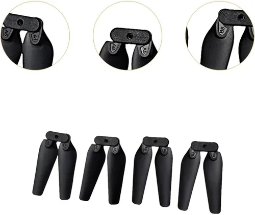 Vista 5 de 4 piezas de hélices, reemplazo, accesorio plegable ligero para drones E58, E88, E88Pro y S85, Quadcopter