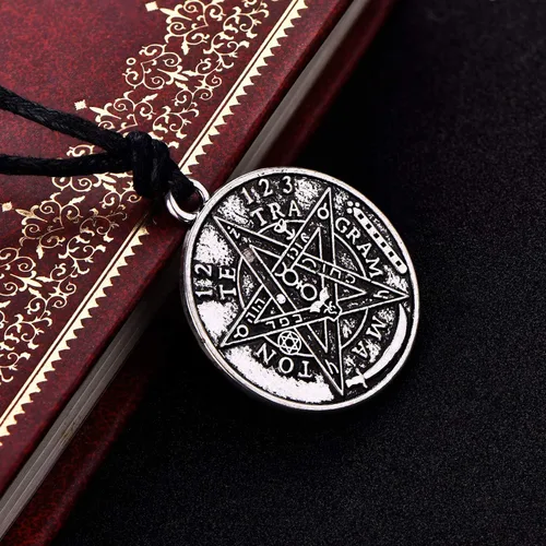Vista 3 de STARCHENIE Nordic Viking Necklace Battle AxeTriple MoonOwl GoddessTetragrammaton Pentagram Pendant Talisman Amulet Jewelry