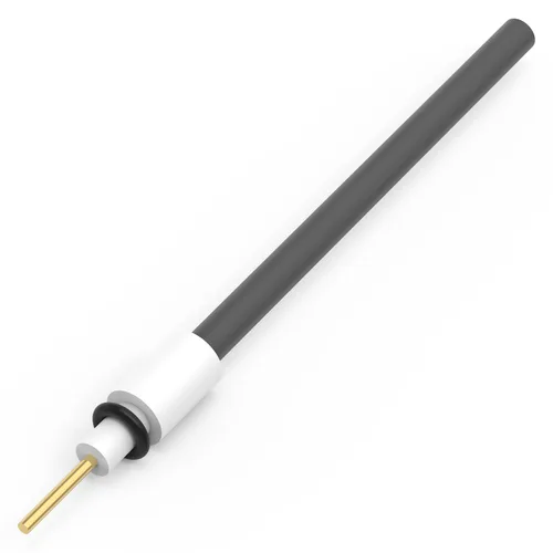 Vista 4 de Labasics Electrodo de varilla de grafito, electrodo de grafito de pureza del 99,99% Electrodo de trabajo de cátodo con adaptador de PTFE para celda