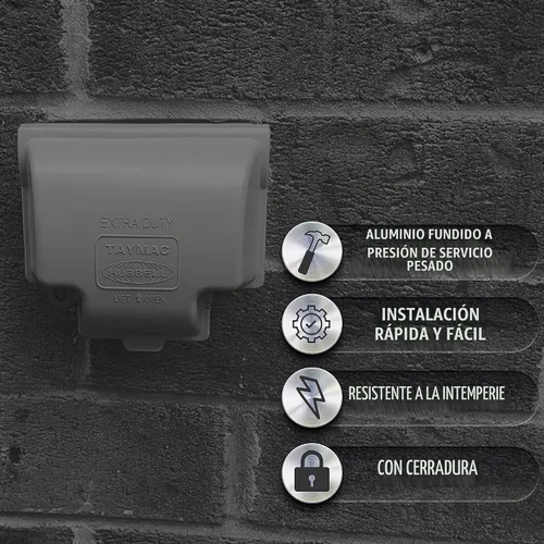 Vista 4 de TayMac MX3300 RaynGuard - Cubierta de metal resistente a la intemperie para uso, 1 banda, extra duty, color gris