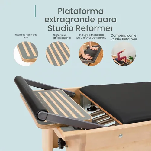 Vista 4 de Extensor de plataforma de gran tamaño para Studio Reformer, gimnasio