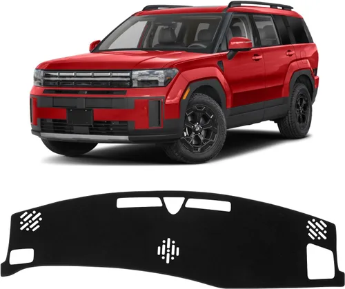Vista 33 de KUST Funda negra para salpicadero compatible con Tesla Modelo Y Modelo 3 2017-2023, accesorios para el modelo Y Modelo 3, tapete antideslizante