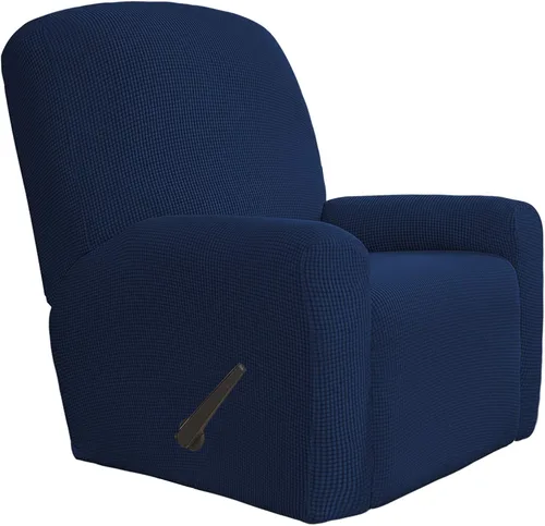 Vista 117 de Easy-Going Funda Elástica para Sofá Reclinable Cobertor de Sofá 4 Piezas Protector de Muebles Sofá Suave con Fondo Elástico Poliéster Spandex Tela