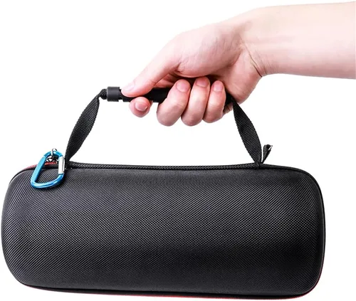 Vista 6 de Funda de almacenamiento para altavoces JBL Pulse 4 con correa para el hombro y la mano, funda de transporte rígida de EVA para viaje, funda