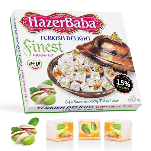 Vista 10 de HazerBaba Caramelo de pistacho turco de doble tostado, 12.3 onzas (paquete de 1)