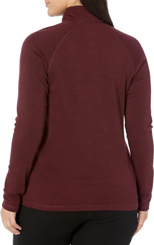 Vista 2 de Smartwool Capa base térmica clásica merino con cremallera de 14 Plus - Mujer