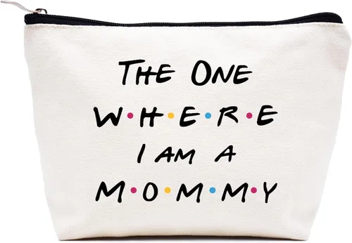Vista 78 de LIBIHUA Bolsa de maquillaje para mujer, bolsa de cosméticos regalos para ella, bolsa de viaje femenina, Beige, 1 en mi era de Lacrosse Mom