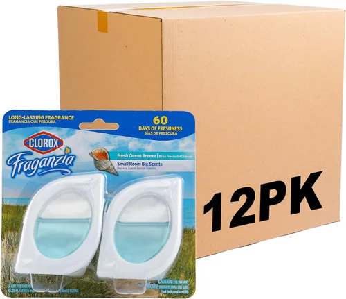Vista 18 de Clorox Fraganzia - Ambientador para habitaciones pequeñas, manzana y canela, despegar y colocar, sin enchufe, sin batería, para armarios