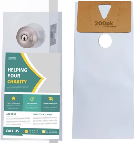 Vista 11 de Paquete de 100 bolsas de plástico para colgar puertas, 6 x 12 pulgadas Transparente