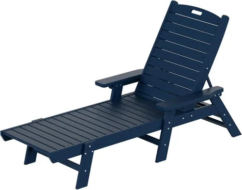 Vista 10 de WestinTrends Malibu Poly - Tumbona reclinable azul marino